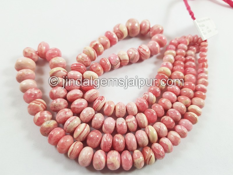 Rhodochrosite Far Smooth Roundelle Beads